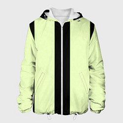 Мужская куртка Color light green black line