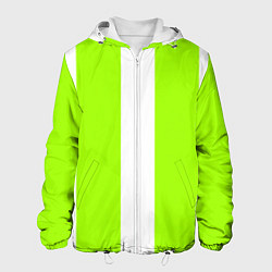 Мужская куртка Color light green white stripes