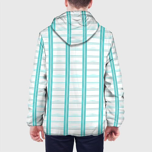 Мужская куртка Color white cage / 3D-Белый – фото 4