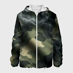 Мужская куртка Камуфляжная ткань с дымом