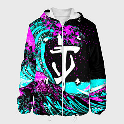 Мужская куртка Doom самураи неоновая волна