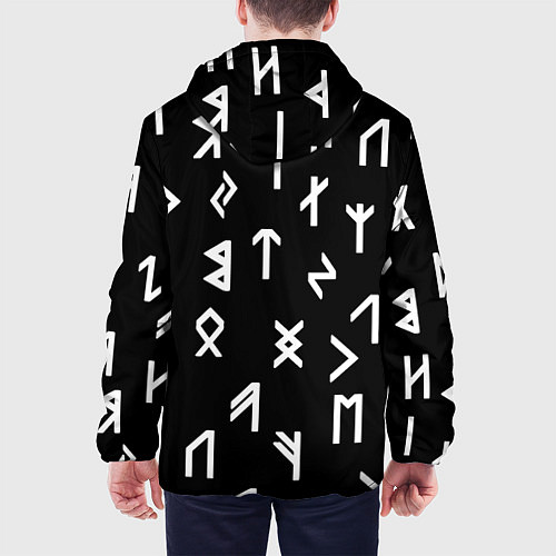 Мужская куртка Doom магические символы / 3D-Белый – фото 4