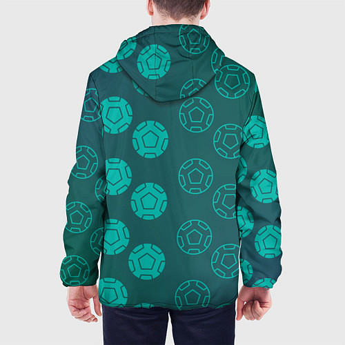 Мужская куртка Спортивные мячи / 3D-Белый – фото 4