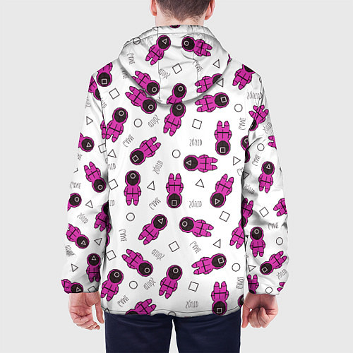 Мужская куртка Персонажи корейского сериала игра в кальмара / 3D-Белый – фото 4