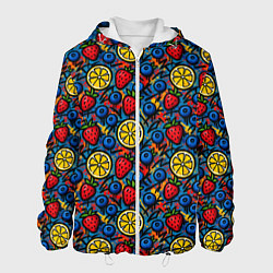 Мужская куртка Ягоды и фрукты паттерн