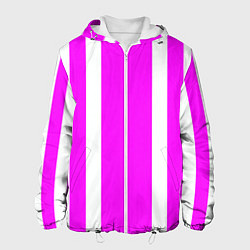 Мужская куртка Color white pink stripes