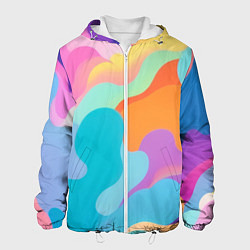 Мужская куртка Разноцветные красивые облака
