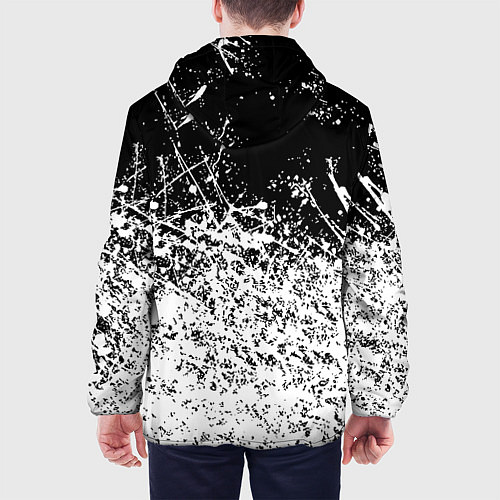 Мужская куртка Doom краски всплеск кисти / 3D-Белый – фото 4
