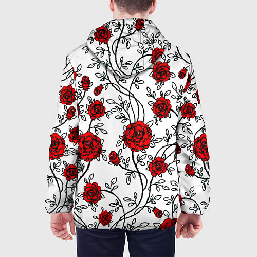 Мужская куртка Doom розы / 3D-Белый – фото 4