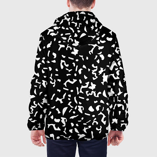 Мужская куртка Черный камуфляж / 3D-Белый – фото 4