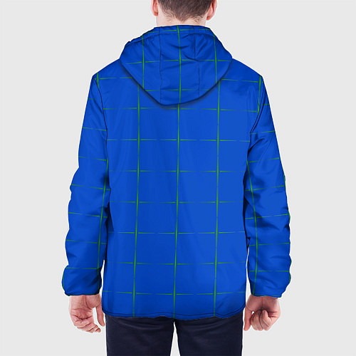 Мужская куртка Color blue stripes / 3D-Белый – фото 4