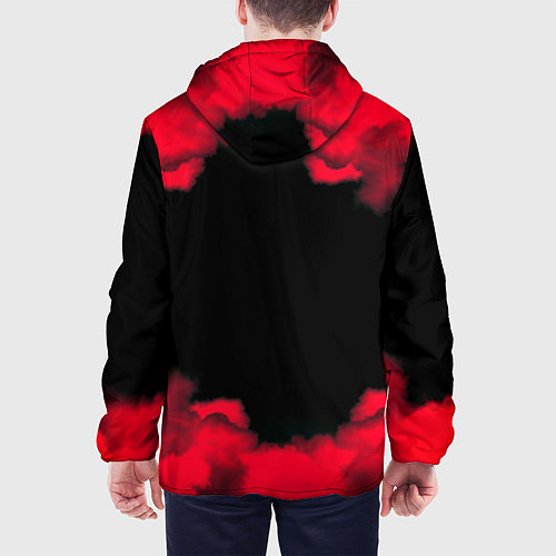 Мужская куртка Doom огненные краски / 3D-Белый – фото 4