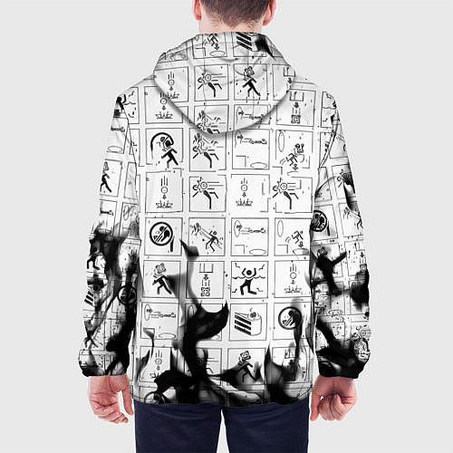 Мужская куртка Doom x portal fire / 3D-Белый – фото 4