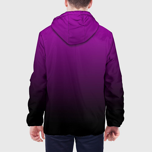 Мужская куртка Purple gradient / 3D-Белый – фото 4