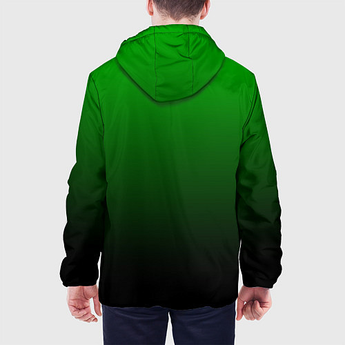 Мужская куртка Green gradient / 3D-Белый – фото 4