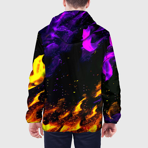 Мужская куртка Doom огненный стиль / 3D-Белый – фото 4