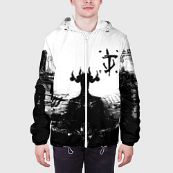 Куртка с капюшоном мужская Doom демон марса, цвет: 3D-белый — фото 2