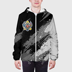 Куртка с капюшоном мужская Российская империя - монохромный, цвет: 3D-белый — фото 2