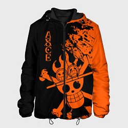 Куртка с капюшоном мужская One Piece - Ace, цвет: 3D-черный