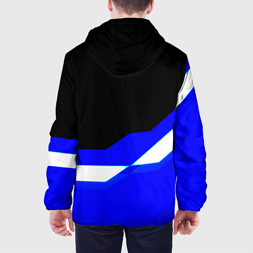 Мужская куртка Лестер Сити спорт геометрия / 3D-Белый – фото 4