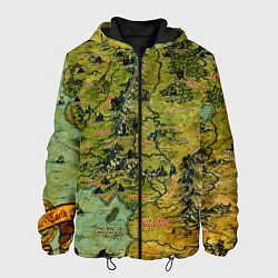 Мужская куртка Властелин колец карта цветная