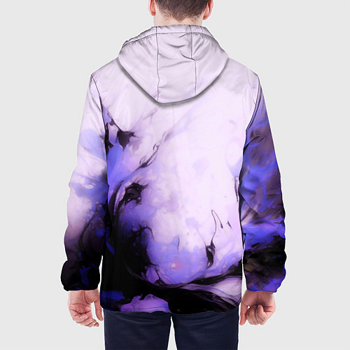 Мужская куртка Взрывной индиго светлый / 3D-Черный – фото 4