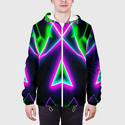 Куртка с капюшоном мужская Multicolored colorful color, цвет: 3D-белый — фото 2