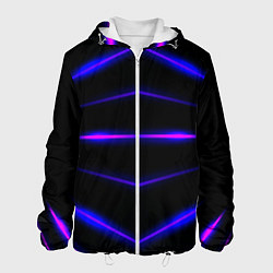 Мужская куртка Color black neon stripes