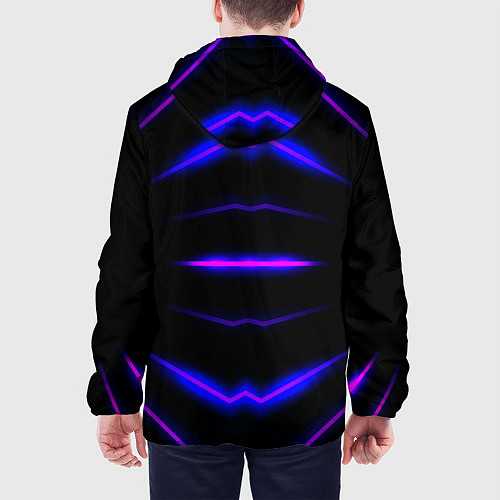 Мужская куртка Color black neon / 3D-Белый – фото 4