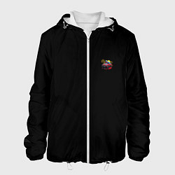 Куртка с капюшоном мужская Mercedes amg, цвет: 3D-белый