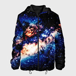Куртка с капюшоном мужская Бесконечный космос и туманность, цвет: 3D-черный