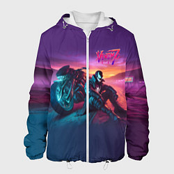 Мужская куртка Venom near his motorcycle - ai art fantasy