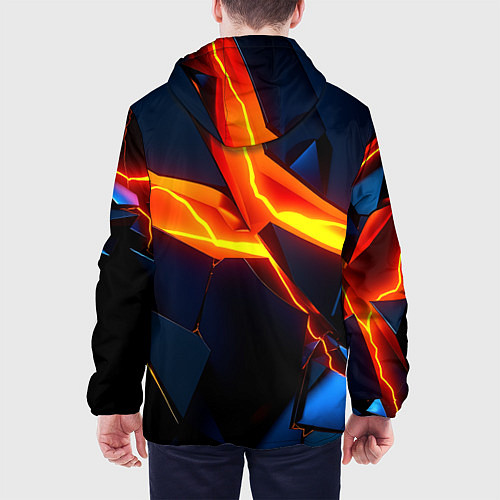 Мужская куртка Plate fractures / 3D-Белый – фото 4