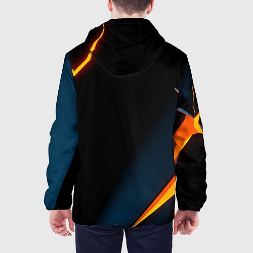 Мужская куртка Glow orange neon / 3D-Белый – фото 4