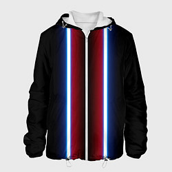 Мужская куртка Color white blue red neon
