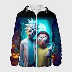 Мужская куртка Rick with Morty - halloween night