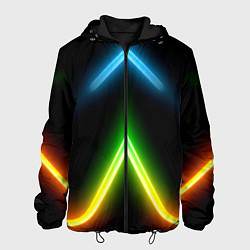 Мужская куртка Neon multicolored lines