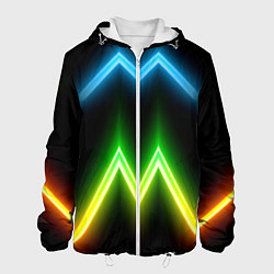 Мужская куртка Neon multicolored lines
