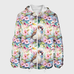 Мужская куртка Воробей в ярких цветах паттерн