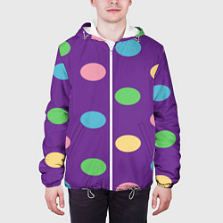 Куртка с капюшоном мужская Radius color, цвет: 3D-белый — фото 2