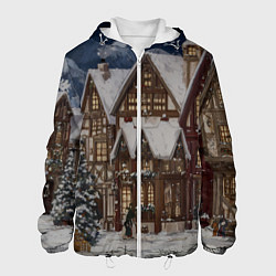 Мужская куртка Новогодние дома