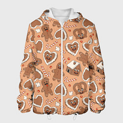 Мужская куртка Паттерн с новогодним печеньем
