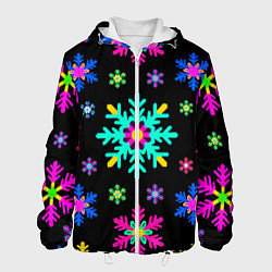 Мужская куртка Снежинки ретро