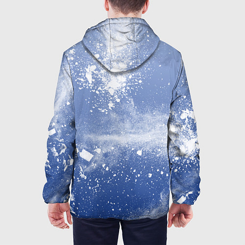 Мужская куртка Снежки попали в тебя / 3D-Белый – фото 4