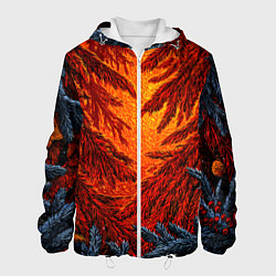 Мужская куртка Новогодние ветки елок