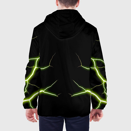 Мужская куртка Color green black / 3D-Белый – фото 4