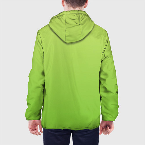 Мужская куртка Color lime green / 3D-Белый – фото 4
