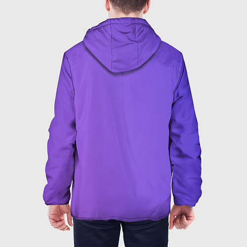 Мужская куртка Color purple gradient / 3D-Белый – фото 4