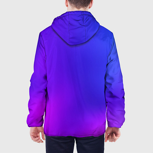 Мужская куртка Color multicolored gradient / 3D-Белый – фото 4
