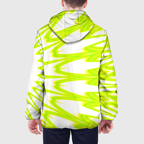 Мужская куртка Color neon green / 3D-Белый – фото 4